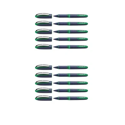 Abbildung von Schneider Schreibgeräte Tintenroller One Business, Ultra Smooth Spitze 0,6 mm (10x Grün)
