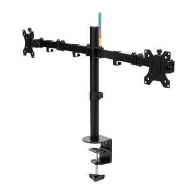 Abbildung von Kensington Ergo Ausziehbarer Monitorarm für 2 Bildschirme bis 32 Zoll, VESA 75/100, SmartFit System ergonomische Höheneinstellung, Tragfähigkeit x 8 kg, flexible Monitorhalterung, K55409WW