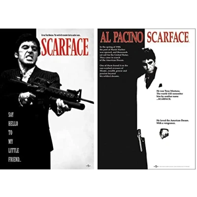 Abbildung von Close Up Scarface Poster 2er Set (61cm x 91,5cm)