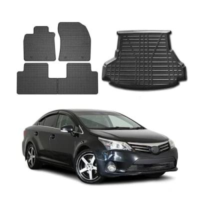 Abbildung von OMAC 7012YPS 484 Fußmattensatz Gummi 5 schwarz TOYOTA: Avensis III Limousine