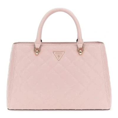 Abbildung von Guess ECO Carly Girlfriend Satchel Handtasche, Damen, Größe: One Size, Mauve