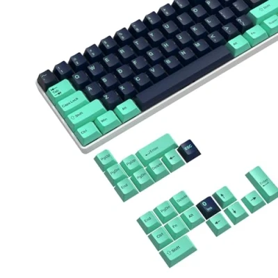 Abbildung von MAMBASNAKE 126 Tasten PBT Double Shot Tastenkappen Set,Cherry Profil,ANSI US Layout für 61/68/87/98/104/108 Mechanische Tastatur,Kompatibel mit Cherry MX Gateron Otemu Kailh Schalter(Dunkelblau)
