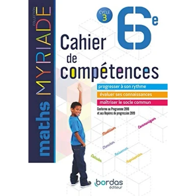 Abbildung von Myriade Maths 6e 2018 Cahier de compétences élève