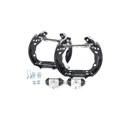 Abbildung von BOSCH 0 204 114 680 Bremsensatz, Trommelbremse mit Zubehör, Radbremszylinder CITROËN: C4 II Cactus, C3 III, PEUGEOT: 208 I Schrägheck