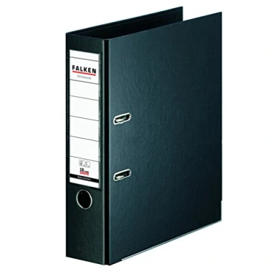 Abbildung von Falken Ordner S80 Chromocolor A4 PP 80mm schwarz