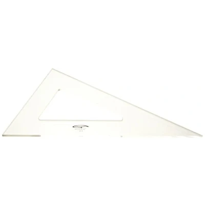 Abbildung von Graphoplex GX163 Zeichendreieck, 60 3 Kanten Rechte transparent 32 cm durchsichtig