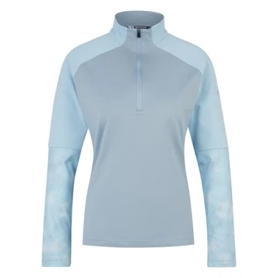Abbildung von Ziener Damen Jeane Skipullover, Skirolli, Funktions Shirt warm, elastisch, Blue Stripe Print, 40
