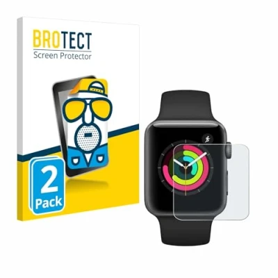 Abbildung von BROTECT Entspiegelungs Schutzfolie für Apple Watch Series 3 (42 mm) (2 Stück) Matte Displayschutz Folie, Anti Reflex, Fingerprint
