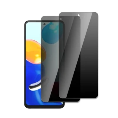 Abbildung von 2 Stück Schutzfolie für Xiaomi Redmi Note 11S 5G, 3D Gebogene vollständige Abdeckung Schutzglas Folie, Anti Kratzer, Öl, Bläschen, Einfache Installation