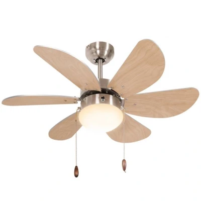 Abbildung von Deckenventilator mit Beleuchtung 16W LED Deckenlampe Ventilator Buche