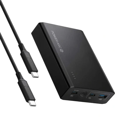 Abbildung von Powerbank 15000 mAh 60Watt von Spigen 5000 / Schwarz Aluminium