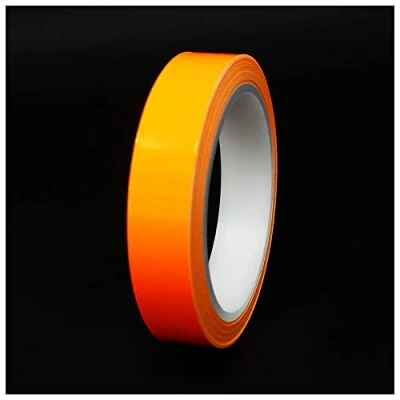 Abbildung von 10 Meter (0,89/Meter) Glanz Zierstreifen Auto Motorrad Boot Modellbau Silber Chrom Finest Folia Dekorstreifen Seitenstreifen (Neon Orange, 20mm Breite)