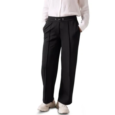 Abbildung von Cecil IM Loose FIT Stoffhose, Damen, Größe: Lx28, Schwarz