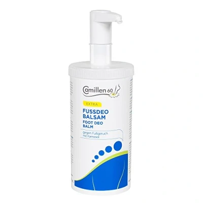 Abbildung von Fussdeo Balsam Camillen 60, Fußcreme mit Kamille, Menthol, bei Fussgeruch, 450ml Spender