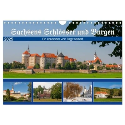 Abbildung von Sachsens Schlösser und Burgen (Wandkalender 2025 DIN A4 quer), CALVENDO Monatskalender