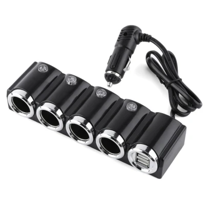 Abbildung von Auto Feuerzeug Splitter PNI 04 12V / 24V 4 Ausgänge, 2xUSB, LED Anzeige
