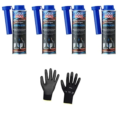Abbildung von Iloda 4xOriginal Liqui Moly 300ml Motorsystemreiniger Cleaner Benzin 5129 Schutzhandschuhe