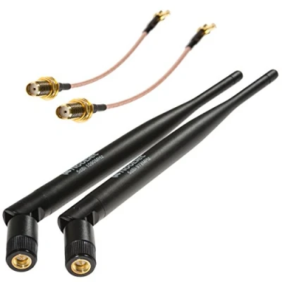 Abbildung von NooElec ADS B Discovery 5 dBi (High Gain) Antennenpaket 1090 MHz und 978 für SMA MCX Verbundene Software Defined Radios (SDRs)