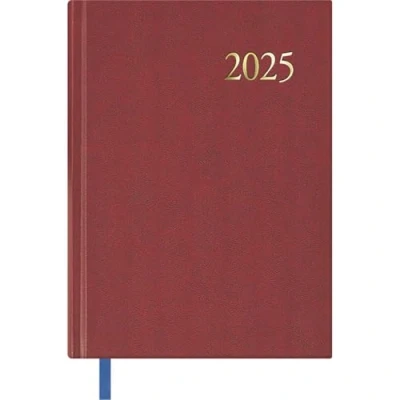 Abbildung von Dohe Kalender 2025 Portugiesisch Tag pro Seite, Größe A5 (14x20 cm), 12 Monate Januar bis Dezember, Hardcover, Jahresplaner, Bürobedarf ALGARVE Bordeaux