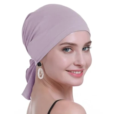 Abbildung von osvyo Bambus Chemo Kopftuch für Frauen mit Haarausfall Krebspatienten kopfbedeckung Turban in Versiegelter Verpackung