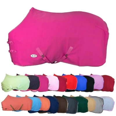 Abbildung von Abschwitzdecke mit Kreuzgurt BASICLINE neon pink