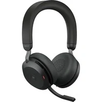 Abbildung von Jabra Evolve2 USB A MS TEAMS 75 Kabelloses Office Headset mit Ladestation Schwarz