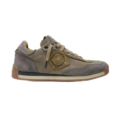 Abbildung von Satorisan Ensō Suede Casual Sneaker Herren und Damen Vintage Leder Sportschuhe Farbe Peat Green Größe 39