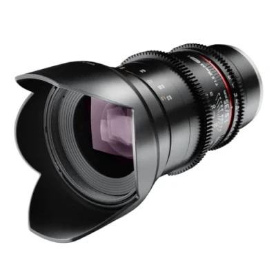 Abbildung von Samyang 7811 35/1,5 Objektiv Video DSLR II Sony E manueller Fokus Videoobjektiv 0,8 Zahnkranz Gear, Weitwinkelobjektiv schwarz