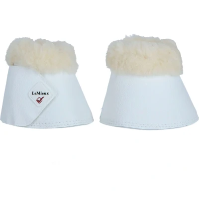 Abbildung von LeMieux Hufglocken WrapRound Lammfell Weiß/Natural XWarmblut