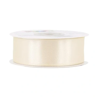 Abbildung von Creativery Satinband, Satinband 25mm x 25m Rolle Champagner