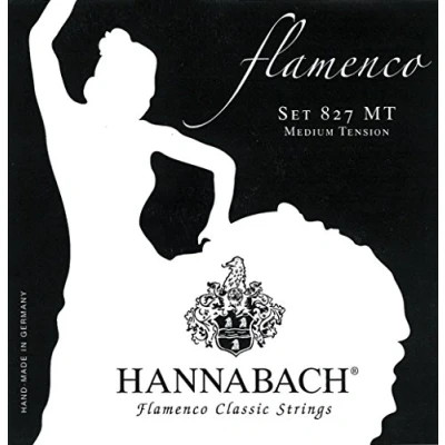 Abbildung von Hannabach Klassikgitarrensaiten Flamenco Serie 827 Medium Tension E6w Made in Germany 8276MT