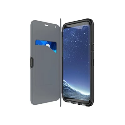 Abbildung von Tech 21 T21 5609 Evo Wallet Protective Case with Card Storage for Samsung S8 Plus Black