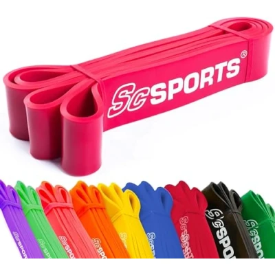Abbildung von ScSPORTS® Widerstandsband 2m Gymnastikband Theraband Resistance Band Fitnessband