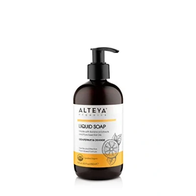Abbildung von Alteya Bio Flüssigseife Grapefruit &amp; Orange 250ml USDA Organic zertifizierte Reine Natürliche Seife und Waschlotion