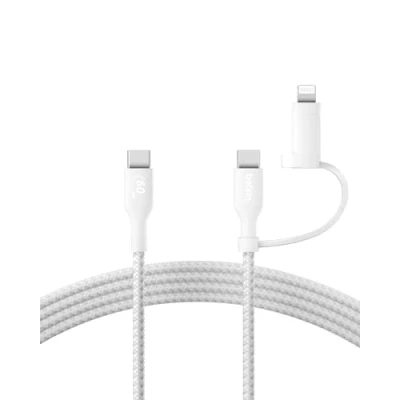 Abbildung von Belkin BOOST CHARGE 2 in 1 Kabel mit USB C und Lightning, blk