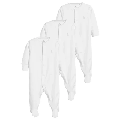 Abbildung von Next Schlafoverall Babyschlafanzüge aus Baumwolle im 3er Pack (3 tlg)