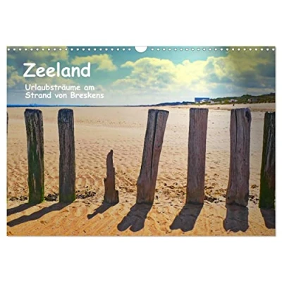 Abbildung von Zeeland Urlaubsträume am Strand von Breskens (Wandkalender 2025 DIN A3 quer), CALVENDO Monatskalender