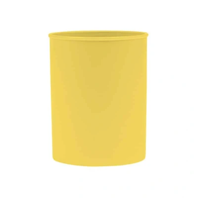 Abbildung von DONAU 3132101PL 11 Stiftehalter Stifteköcher Kunststoff / 1 Stück/Gelb Pastellfarbe/Für Büro Schule Haushalt und Kinder/PP Produkt Schreibtisch Organizer Bleistift Aufbewahrungsbox
