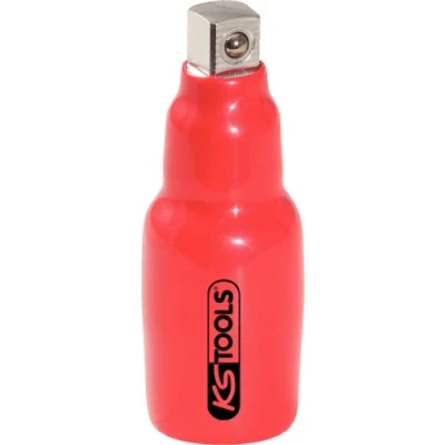 Abbildung von KS TOOLS 117.1285 Reduzieradapter, Knarre 10 (3/8&quot;) 75 Chrom Vanadium Stahl 1/2