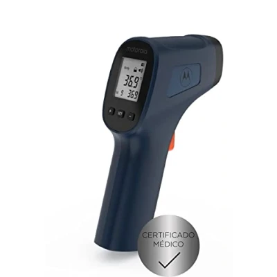 Abbildung von Motorola TE 93 Infrared Fever Thermometer with Medical Certificate Black