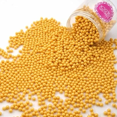 Abbildung von STREUSEL Pure Love gold 180g Zuckerperlen GLÜCK Zuckerstreusel Kindergeburtstag Weihnachten Tortendeko Cupcakes Muffins Christmas Kuchenstreusel Plätzchen Torte