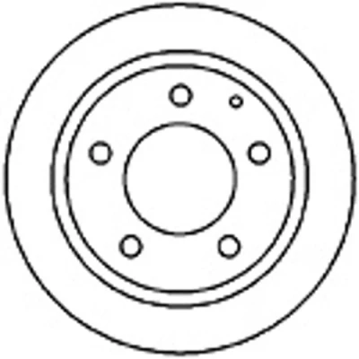 Abbildung von MAPCO Bremsscheibe MAZDA: FAMILIA 5 Hinterachse 9mm voll 25536 B01C26251 Bremsscheiben, Scheibenbremsen
