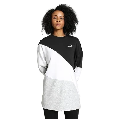 Abbildung von PUMA Damen Power Cat Crew Tr Sweat, Schwarz, S