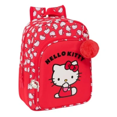 Abbildung von Safta HELLO KITTY ICONIC Schulrucksack für Kinder, Rucksack, Kinderrucksack, anpassbar an Kinderwagen, ideal Kinder im Schulalter, bequem und vielseitig, Qualität Widerstandsfähigkeit, 26 x 11