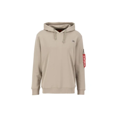 Abbildung von Alpha Industries CON Cappuccio Kapuzenpullover, Herren, Größe: Large, Beige