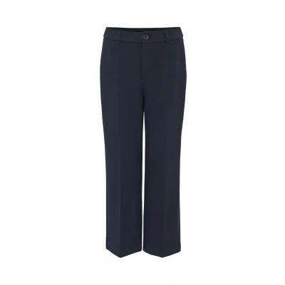 Abbildung von Opus CITY Morella Stoffhose, Damen, Größe: 44, Coal blue