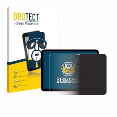 Abbildung von BROTECT Anti Spy Blickschutzfolie für Apple iPad 10.9&quot; 2022 WiFi (10. Gen.) Privacy Screen Protector [Displayschutz, Sichtschutz]