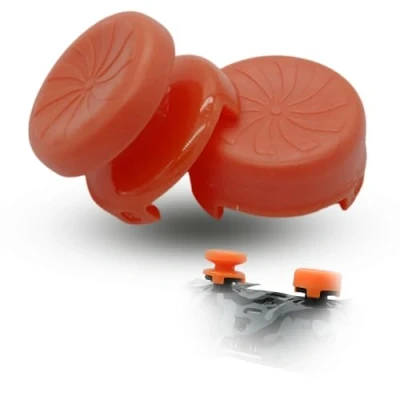 Abbildung von MatoSan® 2X Erhöhter Controller Aufsatz 7mm &amp; 11mm Präzision Kappen Grip Aim Assist PS5 Zubehör PS4 Sticks Joystick Stick Aufsätze (Orange)