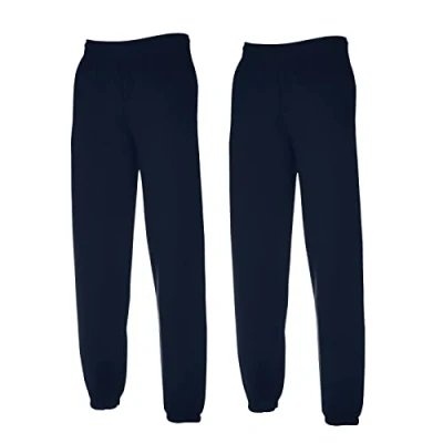Abbildung von Fruit of The LoomHerren Hose, 2X Deep Navy elastisch + 1 HL Kauf Notizblock, 3XL