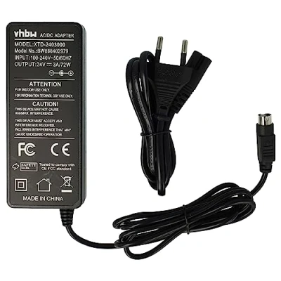Abbildung von vhbw Netzteil kompatibel mit Epson NCR 2170 Thermo, TM H5000, H5000 II, 7167, 7194, 7197 Drucker, Bondrucker 230 cm